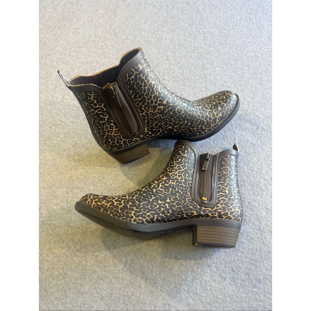 Lucky Brand Basel H2O leopard print rain boot 8